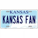 Kansas Fan Novelty Metal License Plate Tag 24" x 12" (LLP)