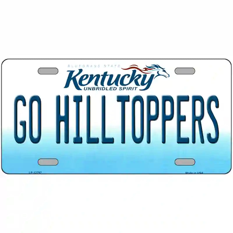 Go Hilltoppers Novelty Metal License Plate Tag 24" x 12" (LLP)