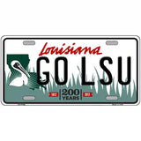 Go LSU Novelty Metal License Plate Tag 24" x 12" (LLP)