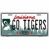 Louisiana Go Tigers Novelty Metal License Plate Tag 24" x 12" (LLP)