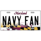 Navy Fan Novelty Metal License Plate Tag 24" x 12" (LLP)