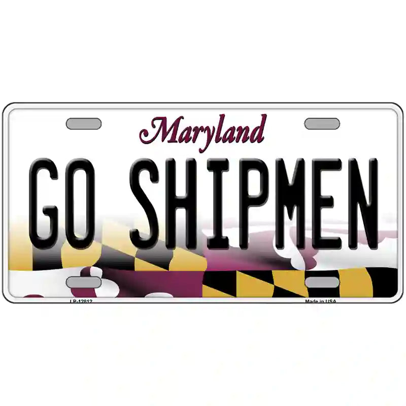 Go Shipmen Novelty Metal License Plate Tag 24" x 12" (LLP)