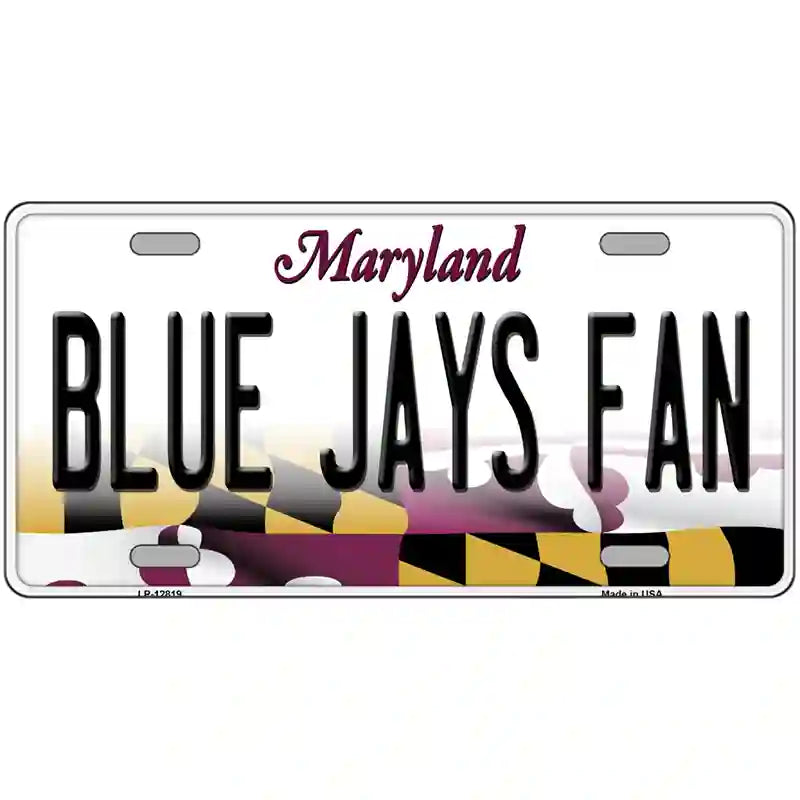 Blue Jays Fan Novelty Metal License Plate 24" x 12" (LLP)