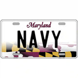 Navy Novelty Metal License Plate 24" x 12" (LLP)