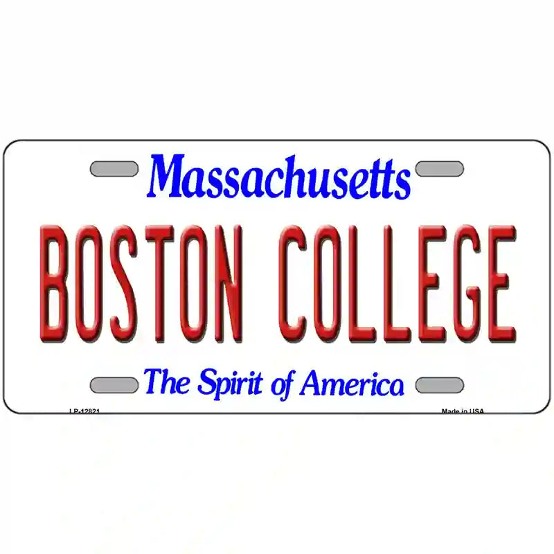 Boston College Novelty Metal License Plate 24" x 12" (LLP)