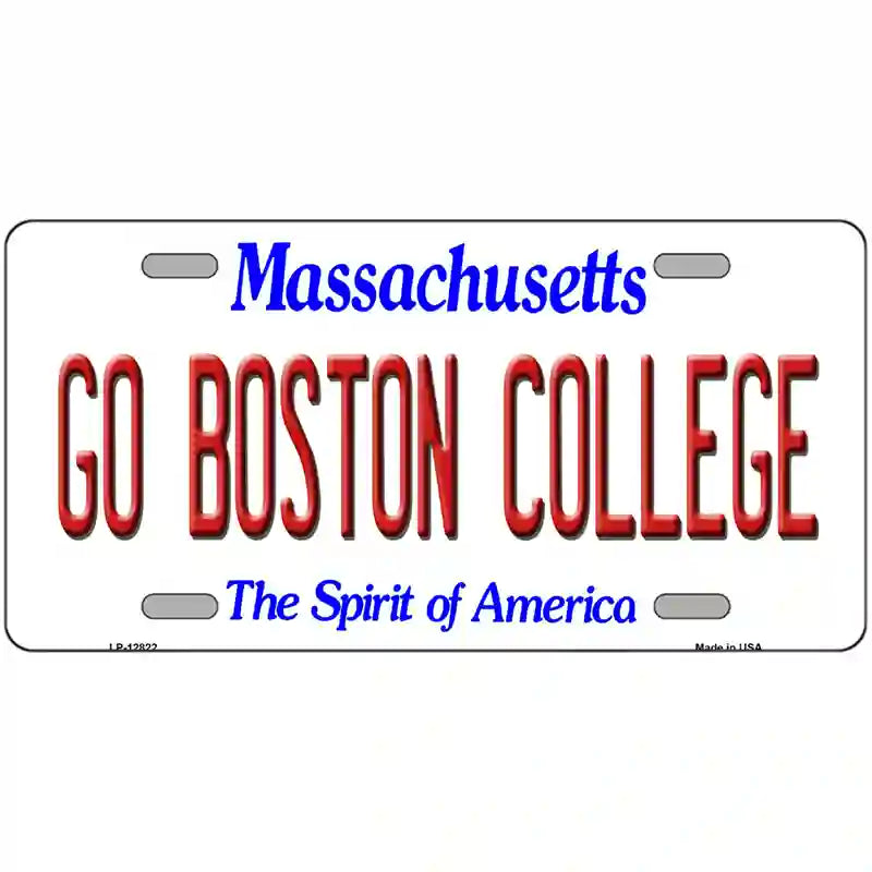 Go Boston College Novelty Metal License Plate 24" x 12" (LLP)