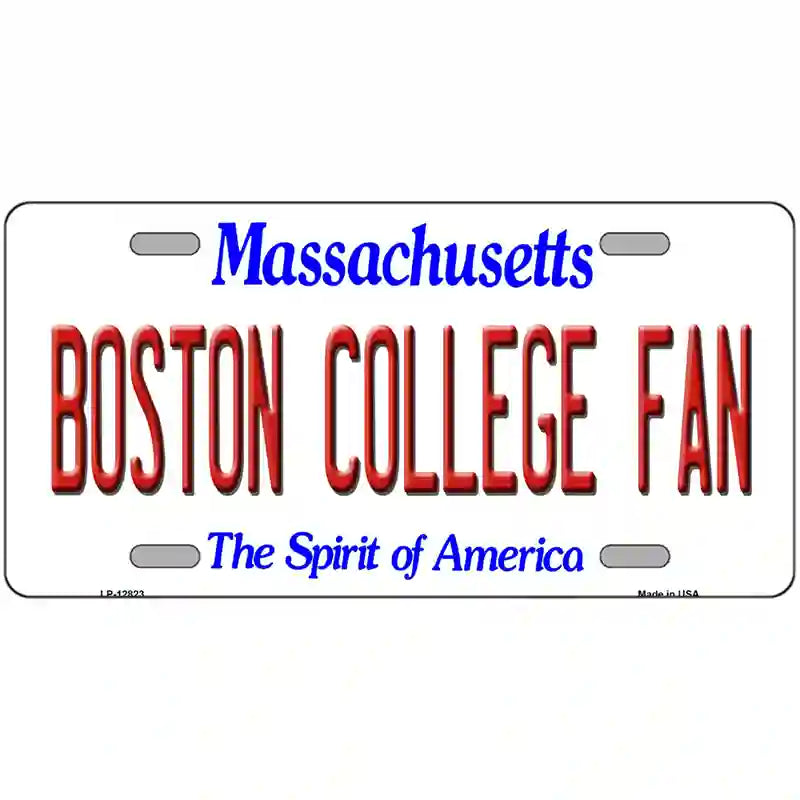 Boston College Fan Novelty Metal License Plate 24" x 12" (LLP)