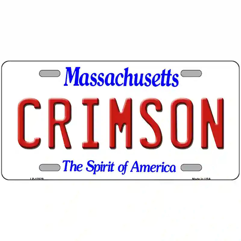 Crimson Novelty Metal License Plate 24" x 12" (LLP)