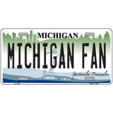 Michigan Fan Novelty Metal License Plate 24" x 12" (LLP)