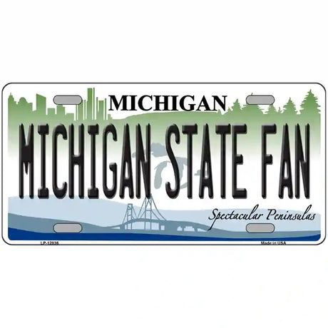 Michigan State Fan Novelty Metal License Plate 24" x 12" (LLP)