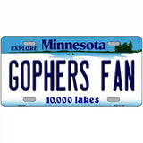 Gophers Fan Novelty Metal License Plate 24" x 12" (LLP)