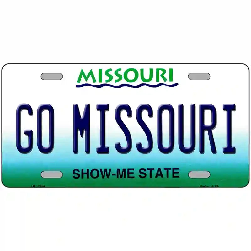 Go Missouri Novelty Metal License Plate 24" x 12" (LLP)