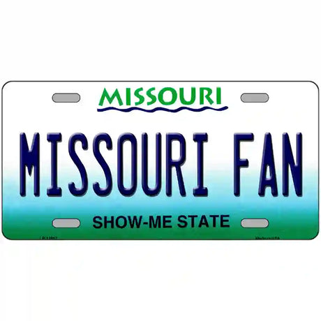 Missouri Fan Novelty Metal License Plate 24" x 12" (LLP)