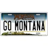 Go Montana Novelty Metal License Plate 24" x 12" (LLP)