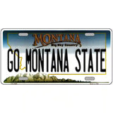 Go Montana State Novelty Metal License Plate 24" x 12" (LLP)