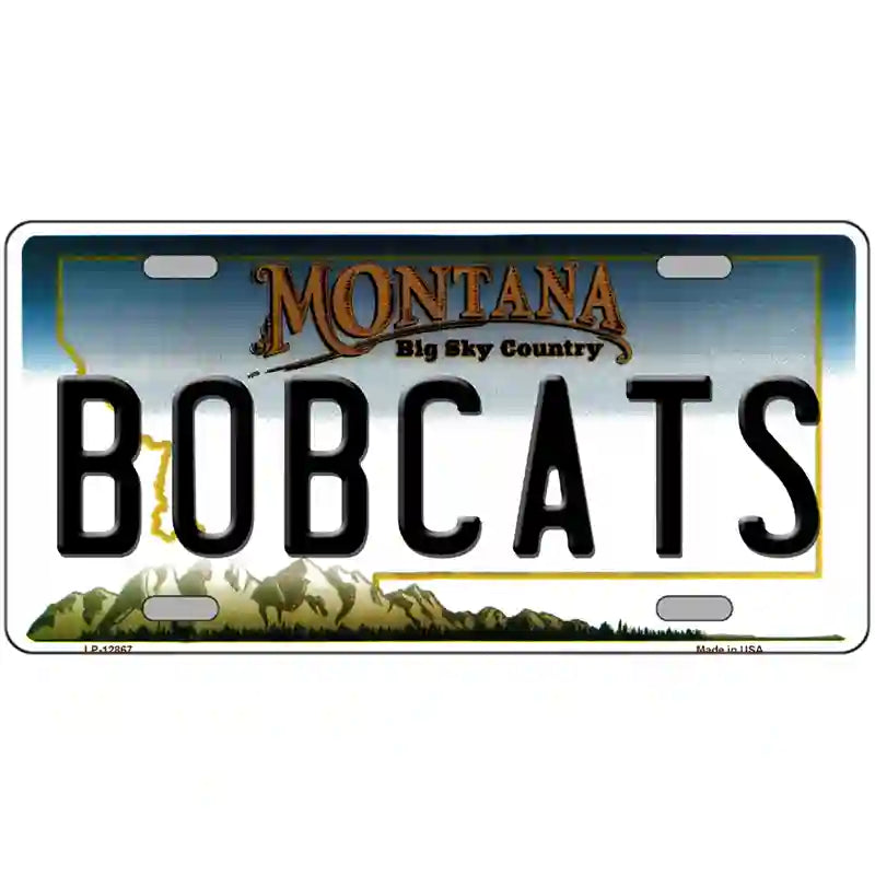 Bobcats Novelty Metal License Plate 24" x 12" (LLP)