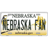 Nebraska Fan Novelty Metal License Plate 24" x 12" (LLP)