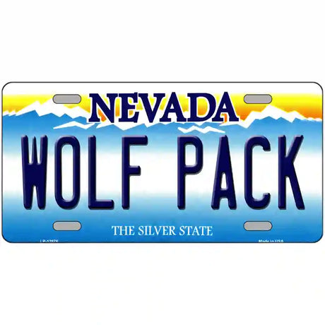 Wolf Pack Novelty Metal License Plate 24" x 12" (LLP)