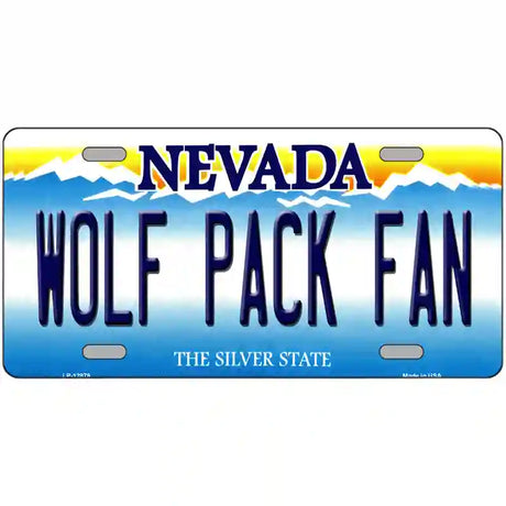 Wolf Pack Fan Novelty Metal License Plate 24" x 12" (LLP)