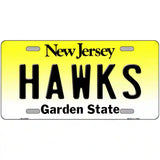 Hawks Novelty Metal License Plate 24" x 12" (LLP)