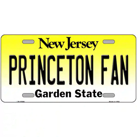 Princeton Fan Novelty Metal License Plate 24" x 12" (LLP)