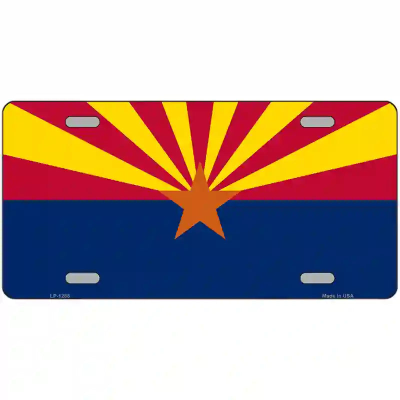 Arizona Small Star Novelty Metal License Plate 24" x 12" (LLP)