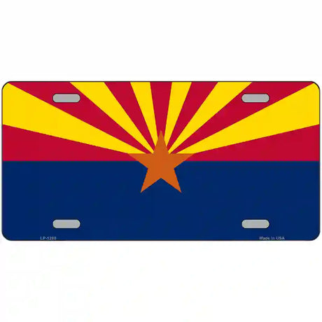 Arizona Small Star Novelty Metal License Plate 24" x 12" (LLP)