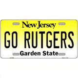 Go Rutgers Novelty Metal License Plate 24" x 12" (LLP)