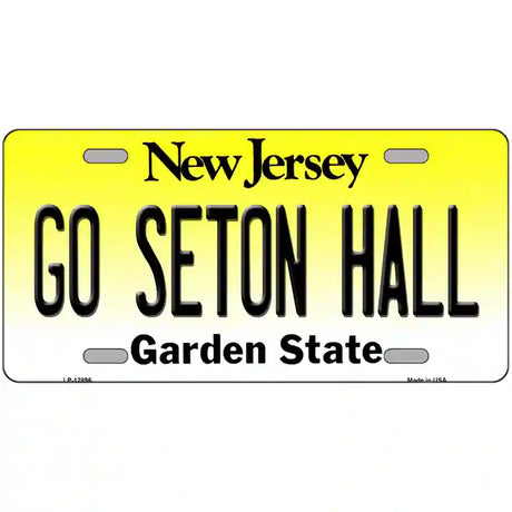 Go Seton Hall Novelty Metal License Plate 24" x 12" (LLP)