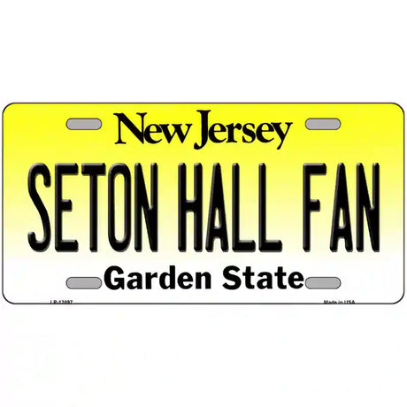 Seton Hall Fan Novelty Metal License Plate 24" x 12" (LLP)