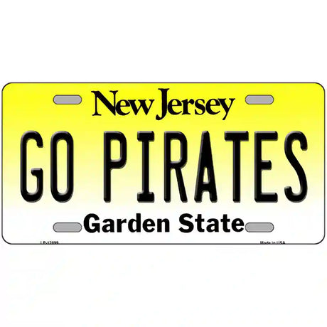 Go Pirates Novelty Metal License Plate 24" x 12" (LLP)