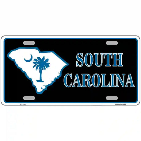 South Carolina Flag Novelty Metal License Plate 24" x 12" (LLP)