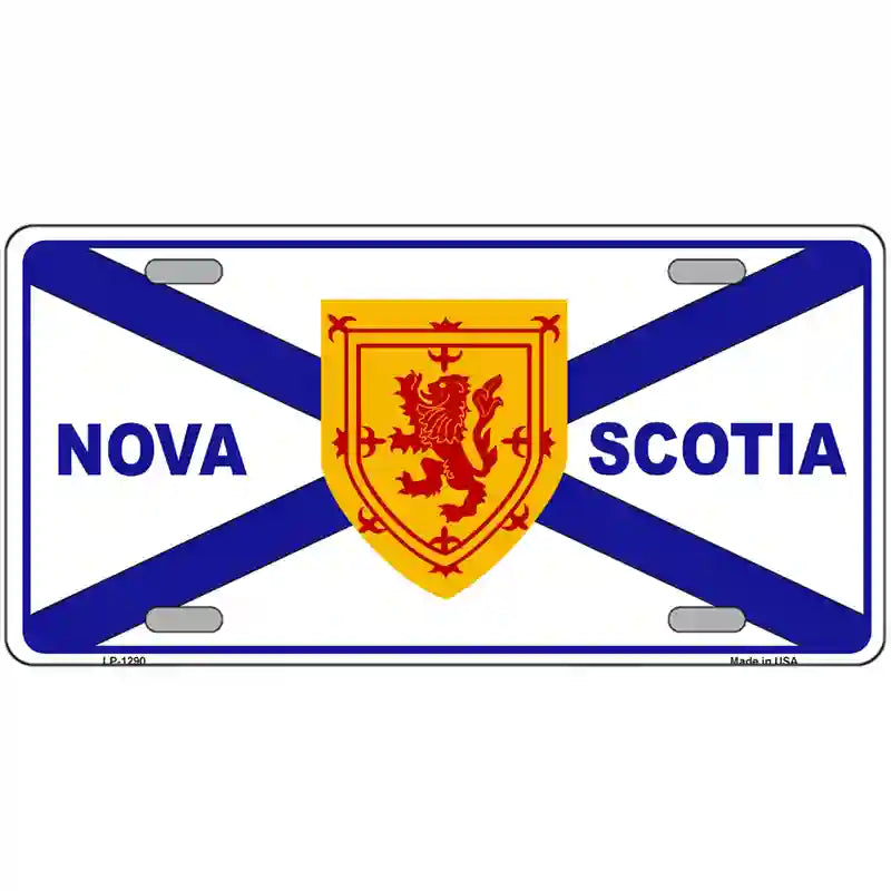 Nova Scotia Flag Novelty Metal License Plate 24" x 12" (LLP)