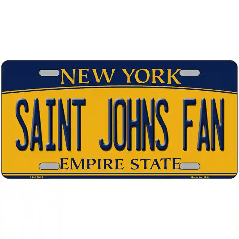 Saint Johns Fan Novelty Metal License Plate 24" x 12" (LLP)