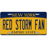 Red Storm Fan Novelty Metal License Plate 24" x 12" (LLP)