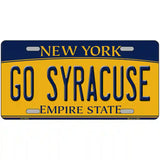 Go Syracuse Novelty Metal License Plate 24" x 12" (LLP)