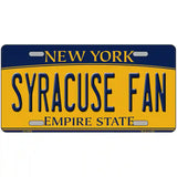 Syracuse Fan Novelty Metal License Plate 24" x 12" (LLP)