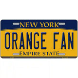 Orange Fan Novelty Metal License Plate 24" x 12" (LLP)