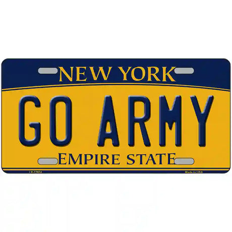 Go Army Novelty Metal License Plate 24" x 12" (LLP)