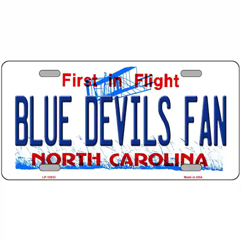 Blue Devils Fan Novelty Metal License Plate 24" x 12" (LLP)