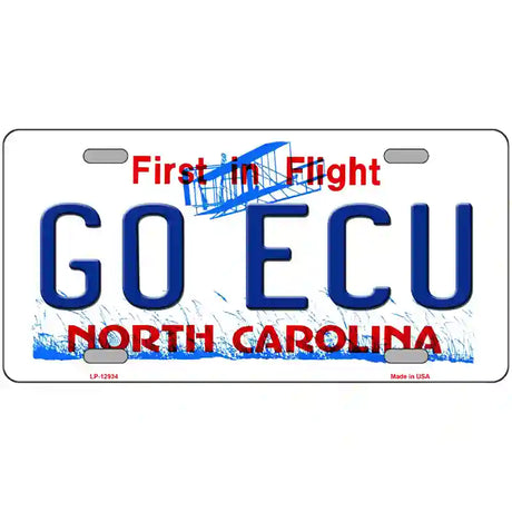 Go East Carolina Univ Novelty Metal License Plate 24" x 12" (LLP)