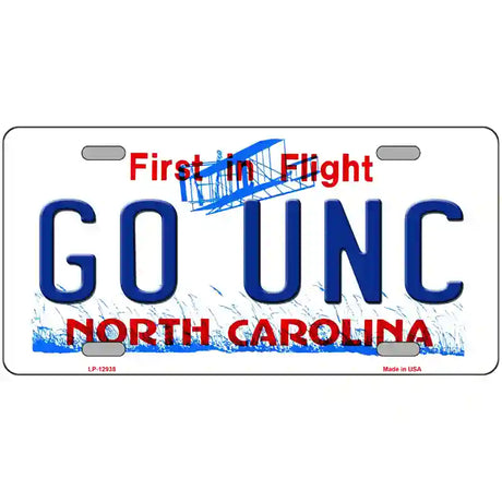 Go Univ North Carolina Novelty Metal License Plate 24" x 12" (LLP)