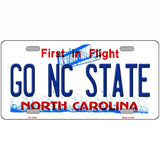 Go North Carolina State Novelty Metal License Plate 24" x 12" (LLP)