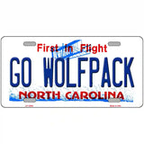 Go Wolfpack Novelty Metal License Plate 24" x 12" (LLP)