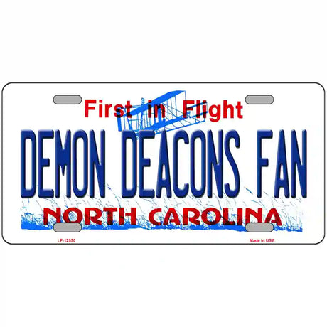 Demon Deacons Fan Novelty Metal License Plate 24" x 12" (LLP)