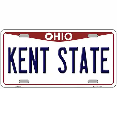 Kent State Novelty Metal License Plate 24" x 12" (LLP)