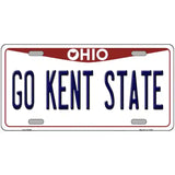 Go Kent State Novelty Metal License Plate 24" x 12" (LLP)