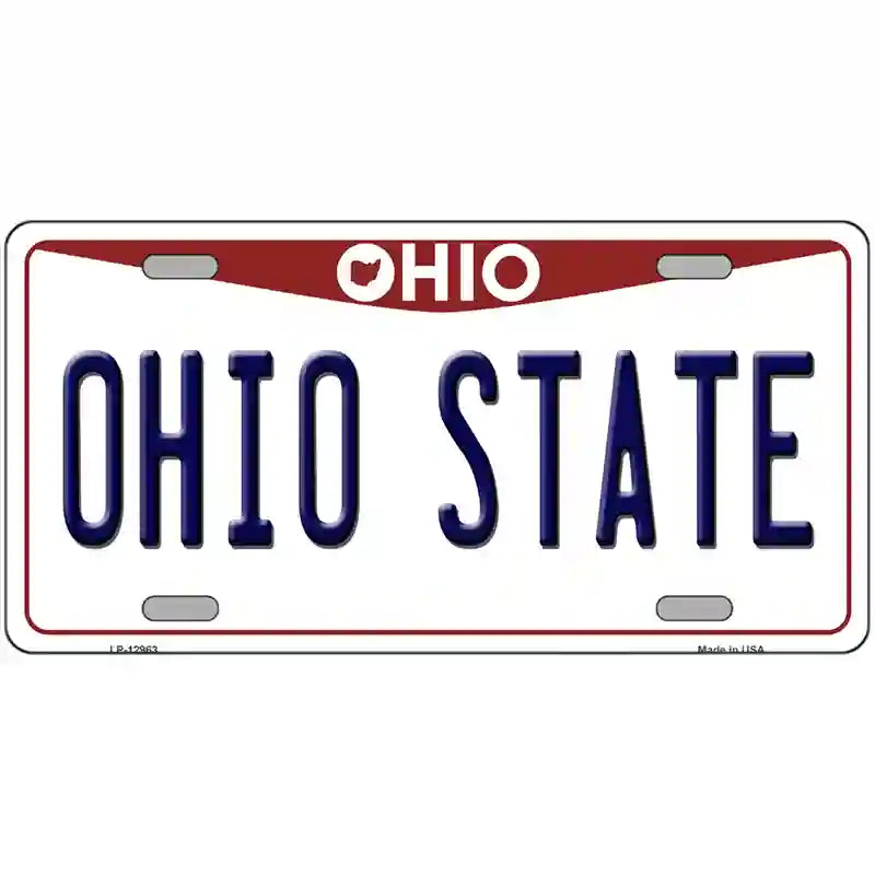 Ohio State Novelty Metal License Plate 24" x 12" (LLP)