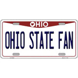 Ohio State Fan Novelty Metal License Plate 24" x 12" (LLP)