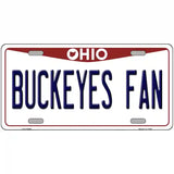 Buckeyes Fan Novelty Metal License Plate 24" x 12" (LLP)